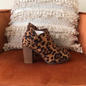 Leopard Print Booties